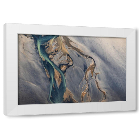 Elle White Modern Wood Framed Art Print by Macua, Gerald