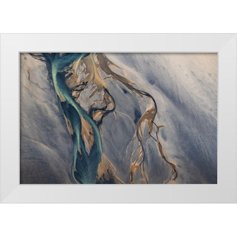 Elle White Modern Wood Framed Art Print by Macua, Gerald