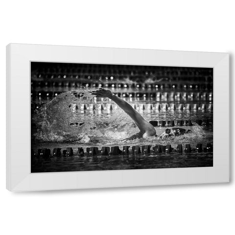 Through The Light White Modern Wood Framed Art Print by Muliani Hartojo, Angela