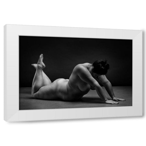 Bodyscape White Modern Wood Framed Art Print by Belovodchenko, Anton