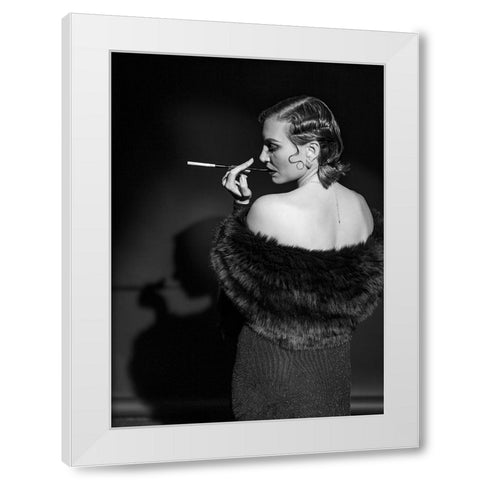 Portrait White Modern Wood Framed Art Print by Lichtman, Boris