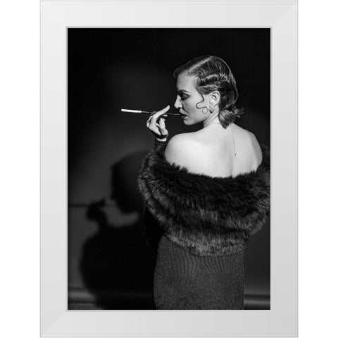 Portrait White Modern Wood Framed Art Print by Lichtman, Boris