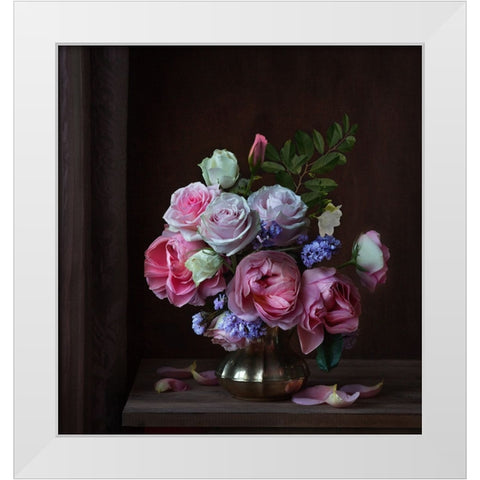 Untitled White Modern Wood Framed Art Print by Lankina, Alina