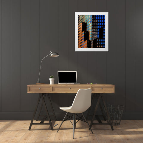 New York, New York! White Modern Wood Framed Art Print by Orbach, Arnon