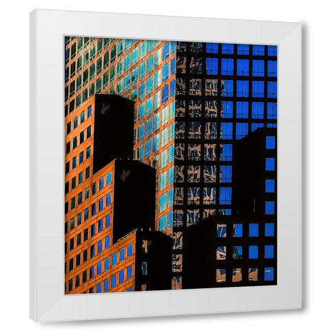 New York, New York! White Modern Wood Framed Art Print by Orbach, Arnon