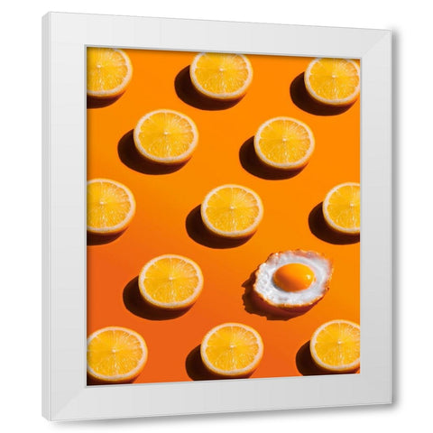 Sunny Side White Modern Wood Framed Art Print by Belenko, Dina