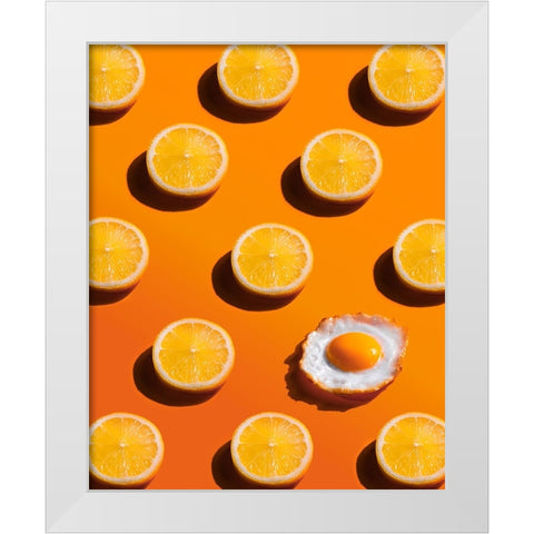 Sunny Side White Modern Wood Framed Art Print by Belenko, Dina