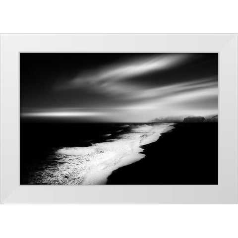 Baw Iceland White Modern Wood Framed Art Print by Edmondyuen