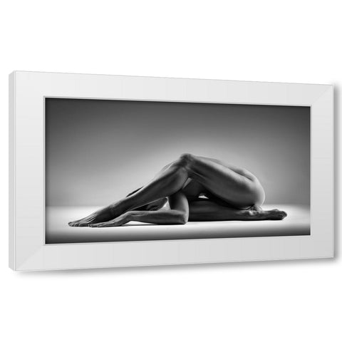 Lego White Modern Wood Framed Art Print by Valevicius, Aurimas