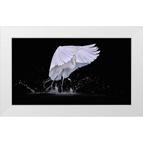 I See You White Modern Wood Framed Art Print by Zhao, Qing
