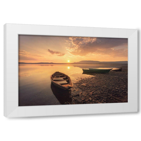Z White Modern Wood Framed Art Print by Kupratsevich, Dmitry