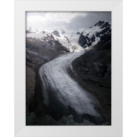 Swiss Ice White Modern Wood Framed Art Print by Tavani, Francesco