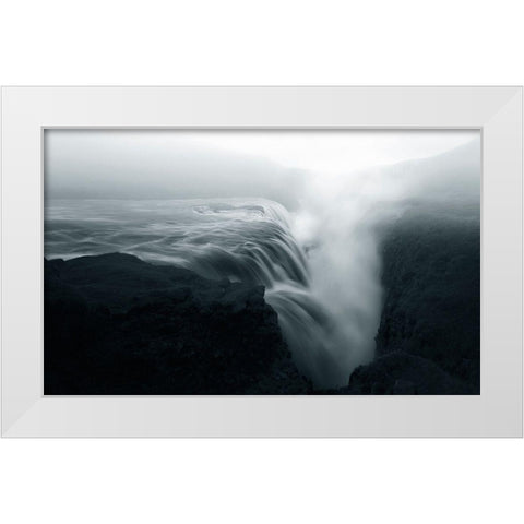 Beauty In Nature White Modern Wood Framed Art Print by Deng, Larry