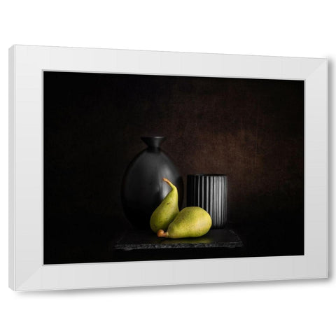 Double Duo White Modern Wood Framed Art Print by Giani, Cristiano