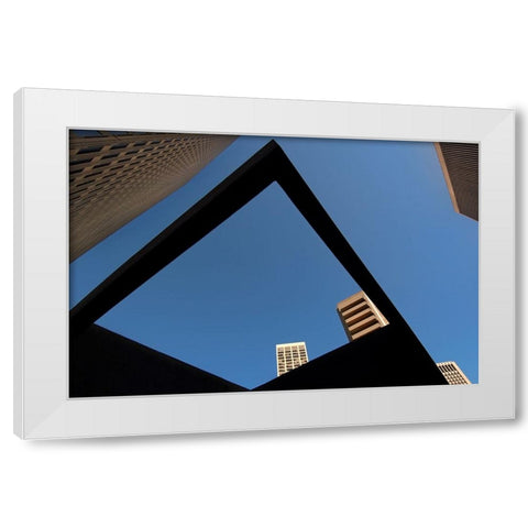 Frame White Modern Wood Framed Art Print by Kravanja, Jure