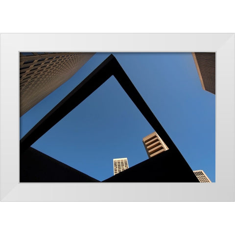 Frame White Modern Wood Framed Art Print by Kravanja, Jure