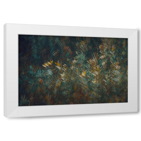 Late Summer White Modern Wood Framed Art Print by Talen, Nel