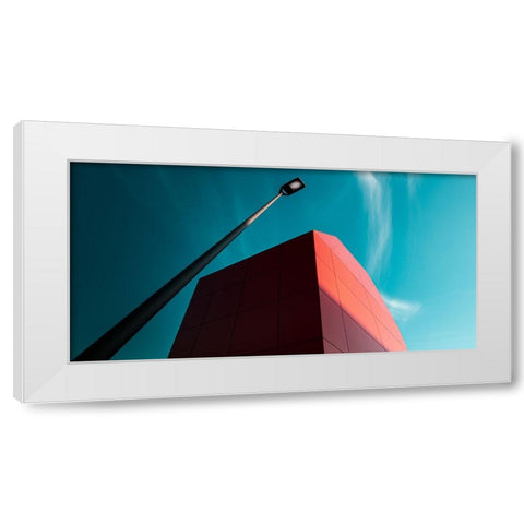 ... Red White Modern Wood Framed Art Print by Vollrath, Jorg