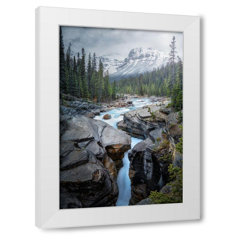 Mistaya White Modern Wood Framed Art Print by Gamito, Clara