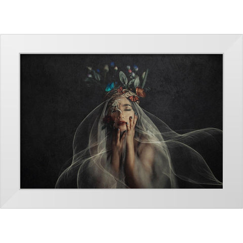 Fake Bride White Modern Wood Framed Art Print by Abdillah, Djayent