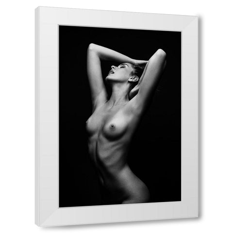 Sensual Beauty [Romana U] White Modern Wood Framed Art Print by Krystynek MQEP, Martin