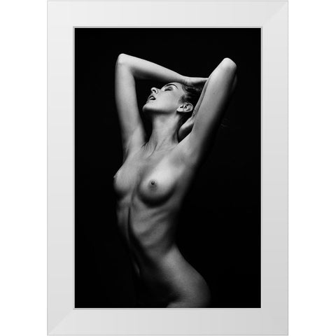 Sensual Beauty [Romana U] White Modern Wood Framed Art Print by Krystynek MQEP, Martin