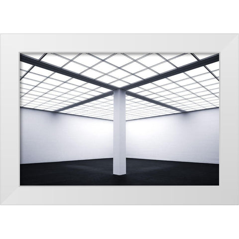 In The Middle Of The Room White Modern Wood Framed Art Print by Endermann, Rolf