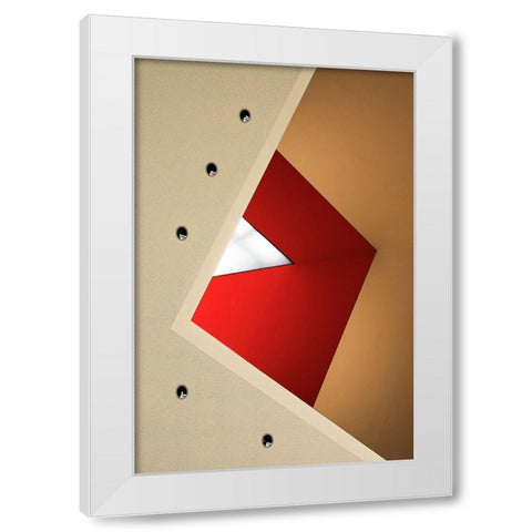 Open Angle White Modern Wood Framed Art Print by Buczkowski, Tomasz