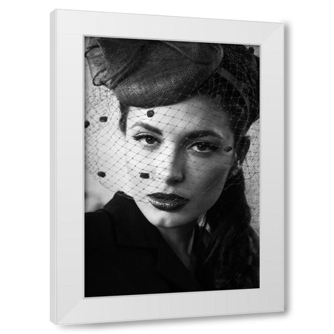Untitled White Modern Wood Framed Art Print by Skip, Anthony