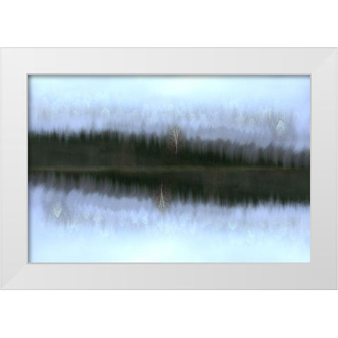 Moody Autumn White Modern Wood Framed Art Print by Sillen, Christina