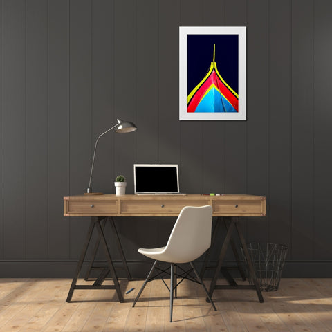 Boat - Xlviii White Modern Wood Framed Art Print by Wood, Carlos