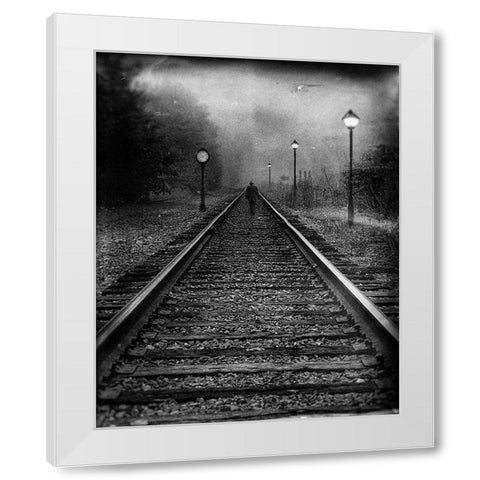 Exit White Modern Wood Framed Art Print by Hummel, Jeffrey