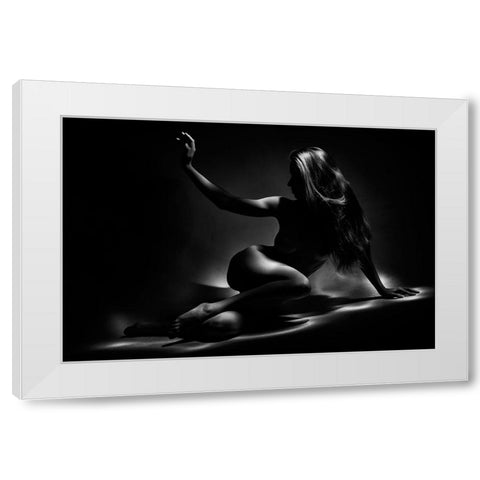 Rem_7803 White Modern Wood Framed Art Print by Apshenieks, Andris