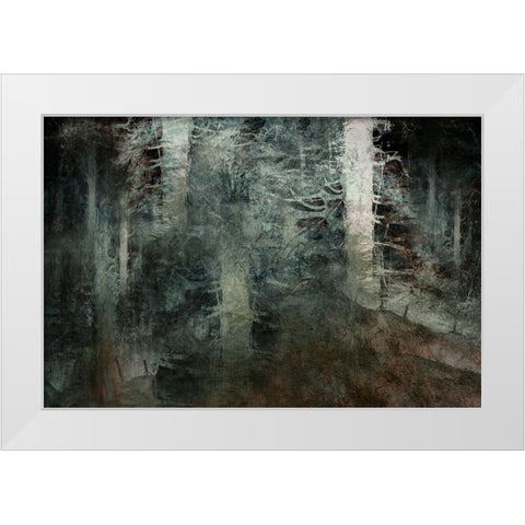From The Hill White Modern Wood Framed Art Print by Talen, Nel