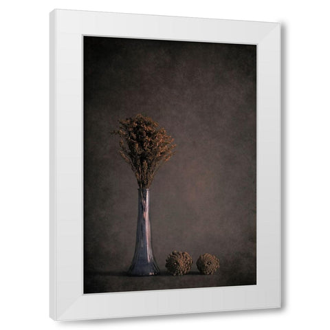 Standing Tall White Modern Wood Framed Art Print by Kiral, Cicek