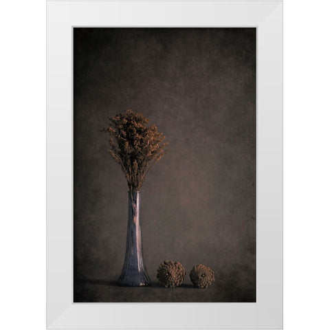 Standing Tall White Modern Wood Framed Art Print by Kiral, Cicek