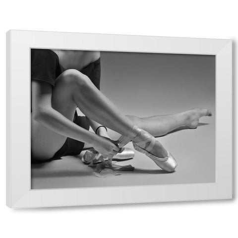 Untitled White Modern Wood Framed Art Print by Li, Rob