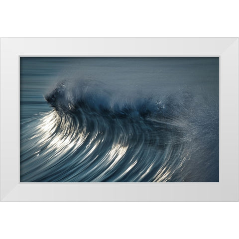Wind Wave White Modern Wood Framed Art Print by Yamashita, Takafumi