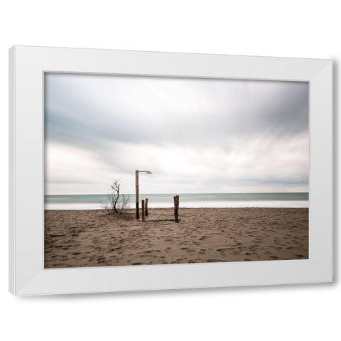 The Last White Modern Wood Framed Art Print by Della Latta, Massimo