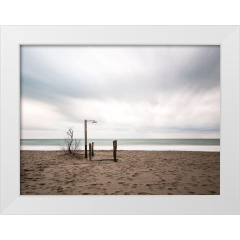 The Last White Modern Wood Framed Art Print by Della Latta, Massimo