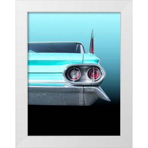 Us Classic Car 1961 Sedan Deville White Modern Wood Framed Art Print by Gube, Beate