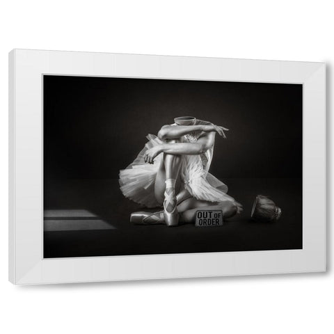 Out Of Order White Modern Wood Framed Art Print by O Mahony, Kieran