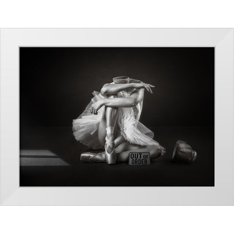 Out Of Order White Modern Wood Framed Art Print by O Mahony, Kieran