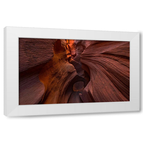 Slot Canyon White Modern Wood Framed Art Print by S. Chia, James