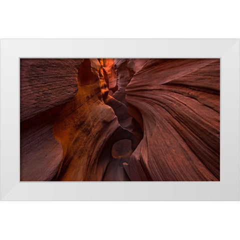 Slot Canyon White Modern Wood Framed Art Print by S. Chia, James