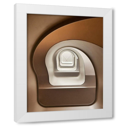 Looking Up White Modern Wood Framed Art Print by Reichert, Renate