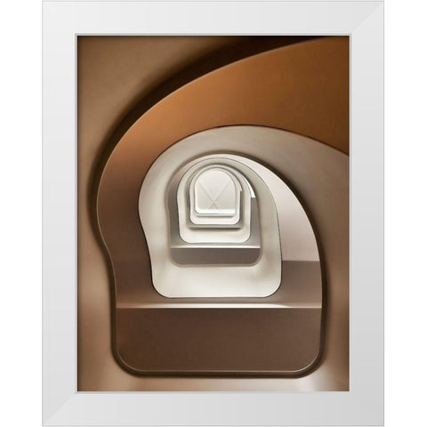 Looking Up White Modern Wood Framed Art Print by Reichert, Renate