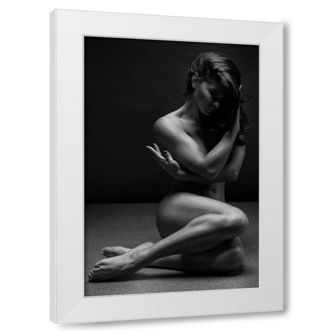 Bodyscape White Modern Wood Framed Art Print by Belovodchenko, Anton