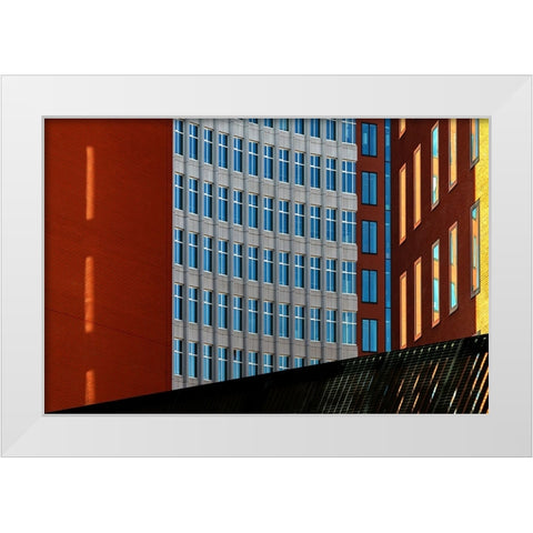 Sunlight White Modern Wood Framed Art Print by Luycx, Theo