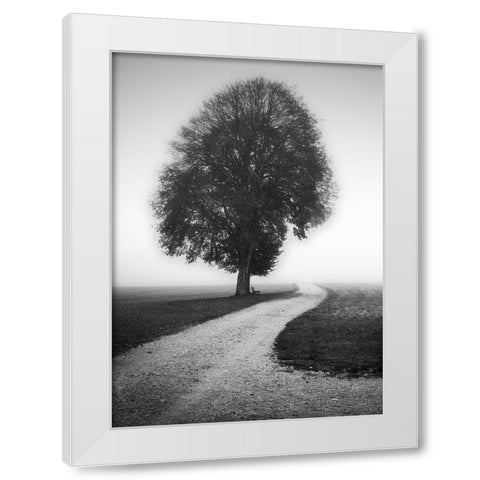 Poet White Modern Wood Framed Art Print by Schulz, Alexej